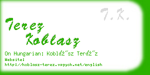 terez koblasz business card